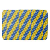 Blauwe en gele Oekraïense inspiratie Vrede geen oo Badmat (Voorkant)