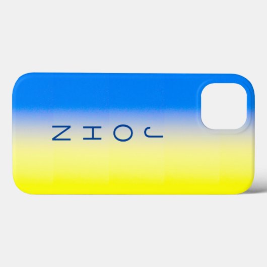 Blauwe en gele Oekraïne Geïnspireerde aangepaste t Case-Mate iPhone Case (Achterkant (horizontaal))