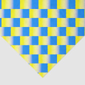 Blauwe en gele Oekraïne Geïnspireerde vrede in oor Tissuepapier (Detail)