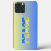 Blauwe en gele Oekraïne geïnspireerde vrede zonder Case-Mate iPhone Case (Achterkant)
