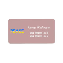 Blauwe en gele Oekraïne geïnspireerde vrede zonder Etiket