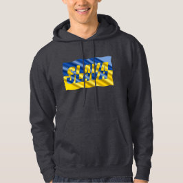 Blauwe en gele Oekraïne geïnspireerde vrede zonder Hoodie