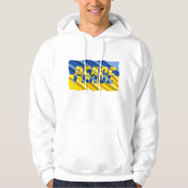 Blauwe en gele Oekraïne geïnspireerde vrede zonder Hoodie