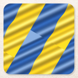 Blauwe en gele Oekraïne geïnspireerde vrede zonder Kartonnen Onderzetters