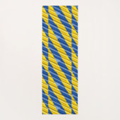 Blauwe en gele Oekraïne geïnspireerde vrede zonder Yogamat (Achterkant)