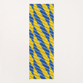 Blauwe en gele Oekraïne geïnspireerde vrede zonder Yogamat (Voorkant)