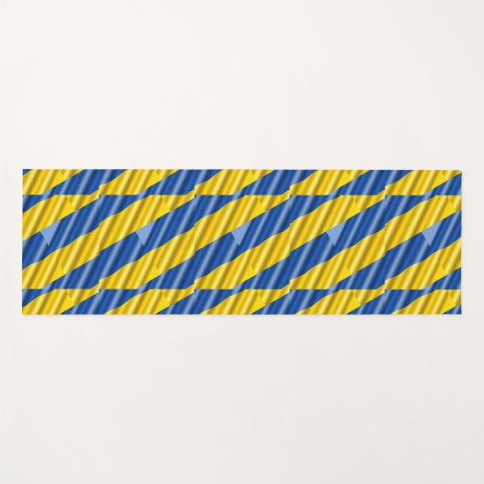 Blauwe en gele Oekraïne geïnspireerde vrede zonder Yogamat (Voorkant (horizontaal))