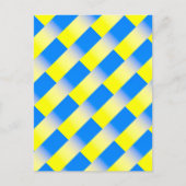 Blauwe en gele Oekraïne Geïnspireerde vredesanti-o Briefkaart (Voorkant)