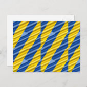 Blauwe en gele Oekraïne Geïnspireerde vredesanti-o Briefkaart (Voorkant / Achterkant)