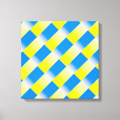 Blauwe en gele Oekraïne Geïnspireerde vredesanti-o Canvas Afdruk (Voorkant)