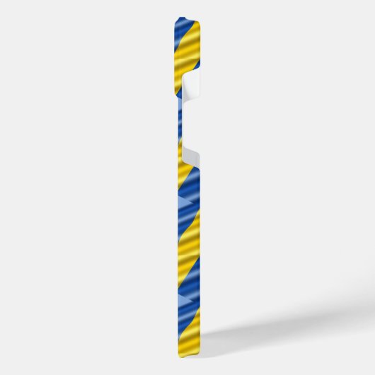 Blauwe en gele Oekraïne Geïnspireerde vredesanti-o iPhone Hoesje (Linkerkant)