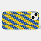 Blauwe en gele Oekraïne Geïnspireerde vredesanti-o iPhone Hoesje (Achterkant horizontaal)