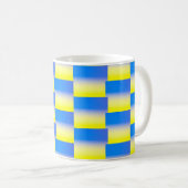 Blauwe en gele Oekraïne Geïnspireerde vredesanti-o Koffiemok (Voorkant rechts)