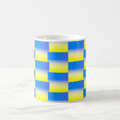 Blauwe en gele Oekraïne Geïnspireerde vredesanti-o Koffiemok (Center)
