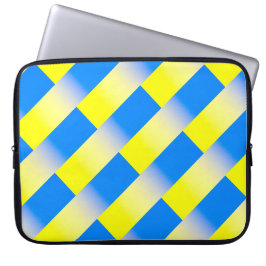 Blauwe en gele Oekraïne Geïnspireerde vredesanti-o Laptop Sleeve