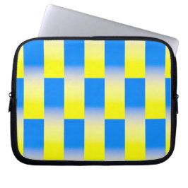 Blauwe en gele Oekraïne Geïnspireerde vredesanti-o Laptop Sleeve
