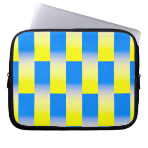 Blauwe en gele Oekraïne Geïnspireerde vredesanti-o Laptop Sleeve