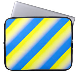 Blauwe en gele Oekraïne Geïnspireerde vredesanti-o Laptop Sleeve
