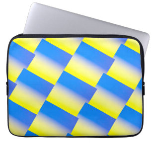 Blauwe en gele Oekraïne Geïnspireerde vredesanti-o Laptop Sleeve