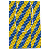 Blauwe en gele Oekraïne Geïnspireerde vredesanti-o Medium Cadeauzakje (Voorkant)