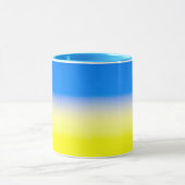 Blauwe en gele Oekraïne Geïnspireerde vredesanti-o Mok (Midden)