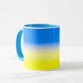 Blauwe en gele Oekraïne Geïnspireerde vredesanti-o Mok (Voorkant links)