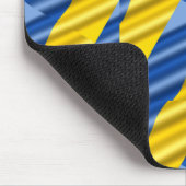 Blauwe en gele Oekraïne Geïnspireerde vredesanti-o Muismat (Hoek)