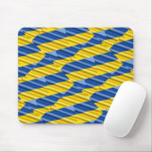 Blauwe en gele Oekraïne Geïnspireerde vredesanti-o Muismat (Met muis)