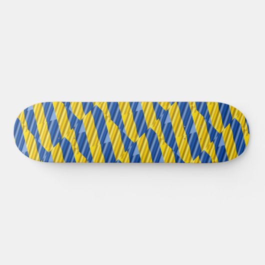 Blauwe en gele Oekraïne geïnspireerde vredesanti-o Persoonlijk Skateboard (Horizontaal)