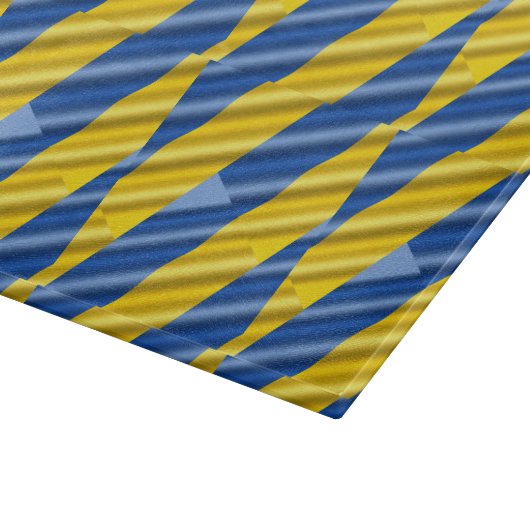 Blauwe en gele Oekraïne Geïnspireerde vredesanti-o Snijplank (Hoek)