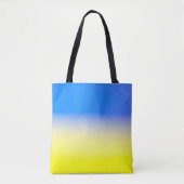 Blauwe en gele Oekraïne Geïnspireerde vredesanti-o Tote Bag (Voorkant)