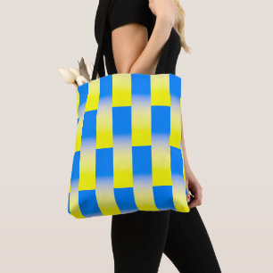 Blauwe en gele Oekraïne Geïnspireerde vredesanti-o Tote Bag