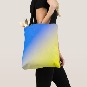 Blauwe en gele Oekraïne Geïnspireerde vredesanti-o Tote Bag
