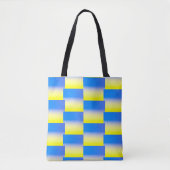 Blauwe en gele Oekraïne Geïnspireerde vredesanti-o Tote Bag (Voorkant)