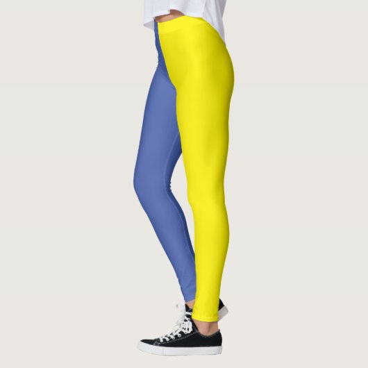 Blauwe en gele Oekraïne Leggings (Links)