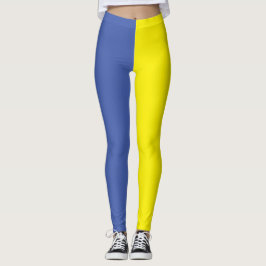 Blauwe en gele Oekraïne Leggings