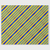 Blauwe en gele Oekraïnse inspiratie Cadeaupapier (Vlak)