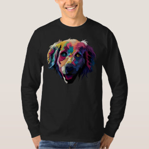 Blauwe en gele oog labrador hond t-shirt