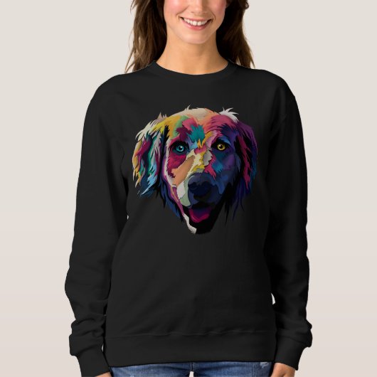 Blauwe en gele oog labrador hond trui (Voorkant)