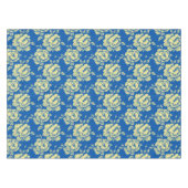 Blauwe en gele pony Toile - Frans country decor Tafelkleed (Voorkant (Horizontaal))