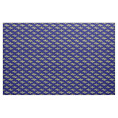Blauwe en gele rondjes stof (Yard (91,4 cm))