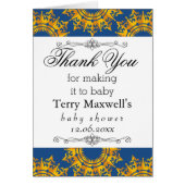 Blauwe en gele Royalty afdrukken (Voorkant)