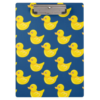 Blauwe en gele rubbereend, Ducky Klembord