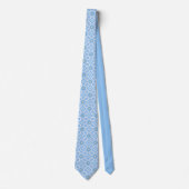 Blauwe en gele sterren en diamanten stropdas (Voorkant)