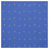 Blauwe en gele sterren stof (Swatch)