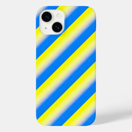Blauwe en gele strepen Oekraïne Inspiratie modern Case-Mate iPhone Case (Achterkant)
