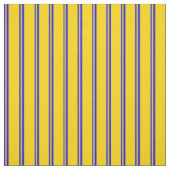 Blauwe en gele strepen stof (Swatch)