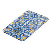 Blauwe en gele tegel, Portugal Magneet (Linkerzijde)