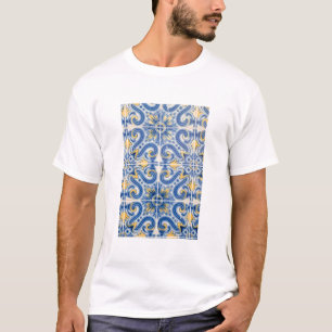 Blauwe en gele tegel, Portugal T-shirt
