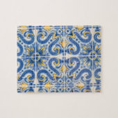 Blauwe en gele tegels, Portugal Legpuzzel (Horizontaal)